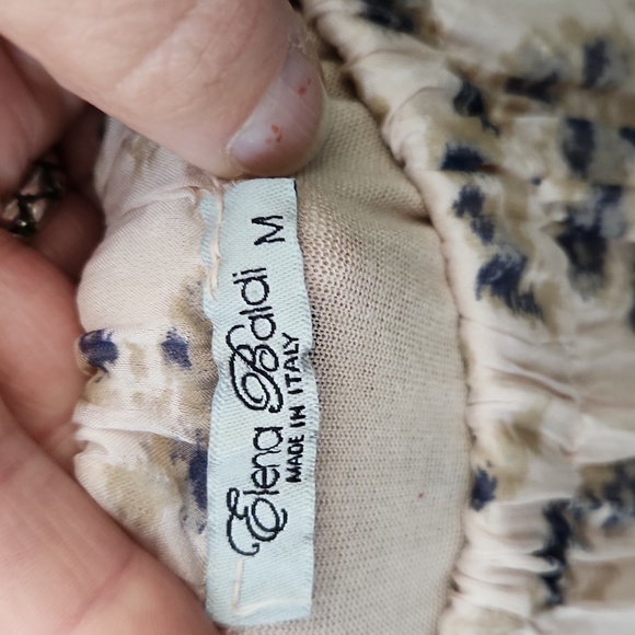 Elena Baldi Silk Blend Dress Size Medium - Picture 5 of 13